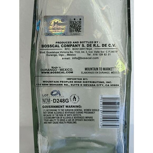 EMPTY Collectible Top Shelf Tequila Casa Volador Mezcal Damiana Bottle - Picture 3 of 9